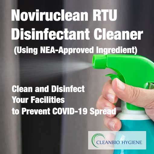 Noviruclean RTU surface disinfectant NEA-approved ingredient