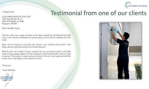 testimonial of customers using biozen